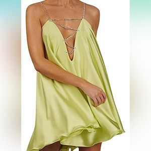 Akira Inez Sleeveless Trapeze Mini Dress